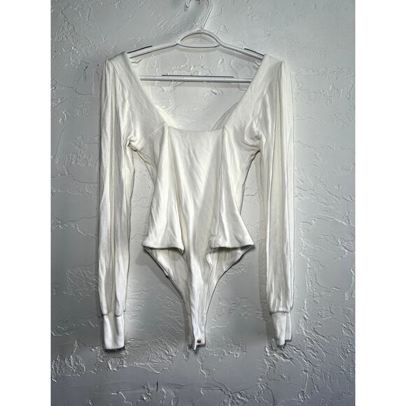 Lulus sweetheart attitude long sleeve bodysuit womens small coquette trendy - Picture 9 of 10